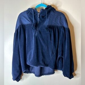 Free People Movement Let it Go Sweatshirt Blue Small